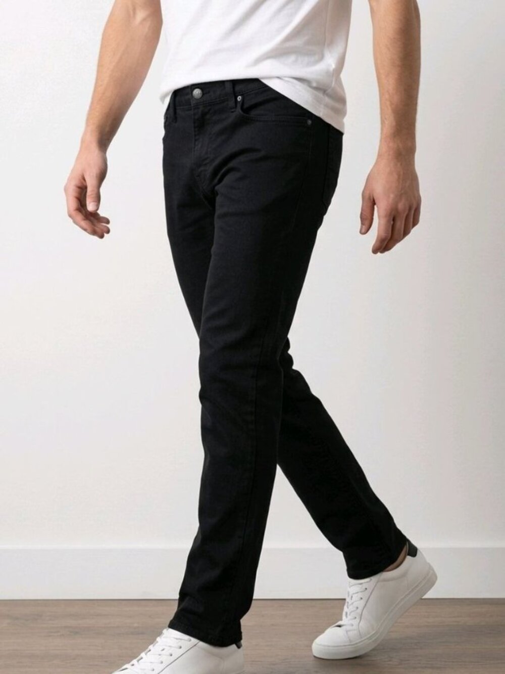 John Varvatos Men's Size 30 Bowery Black Slim Straight Leg Low-rise Jeans